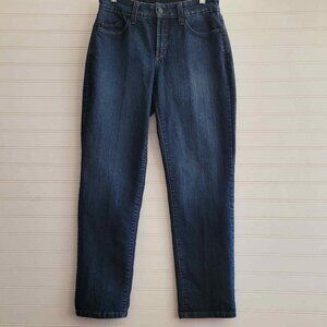 NYDJ Jeans Womens Size 4 Straight Medium Wash Blue Not Your Daughters Jeans